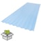 Suntuf 26 in. x 6 ft. Sky Blue Polycarbonate Roof Panel, 10PK 400994 - alternate 1